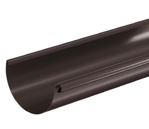 Водосток Aquasistem, система 150/100 - Водосточный желоб 3.00м RR 32 Тёмно Коричневый купить в Ноябрьске