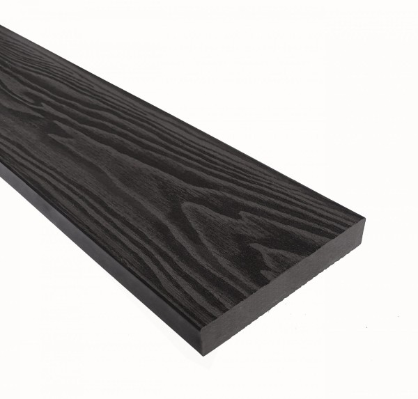 Террасная доска из ДПК Terrapol Смарт 3D Полнотелая без паза Черное дерево купить в Ноябрьске