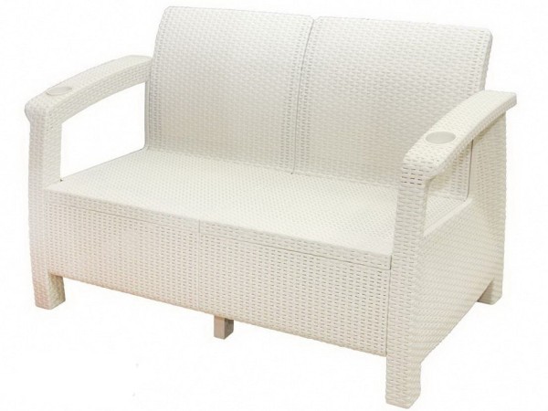 Двухместный диван Yalta Sofa Seаt белый купить в Ноябрьске