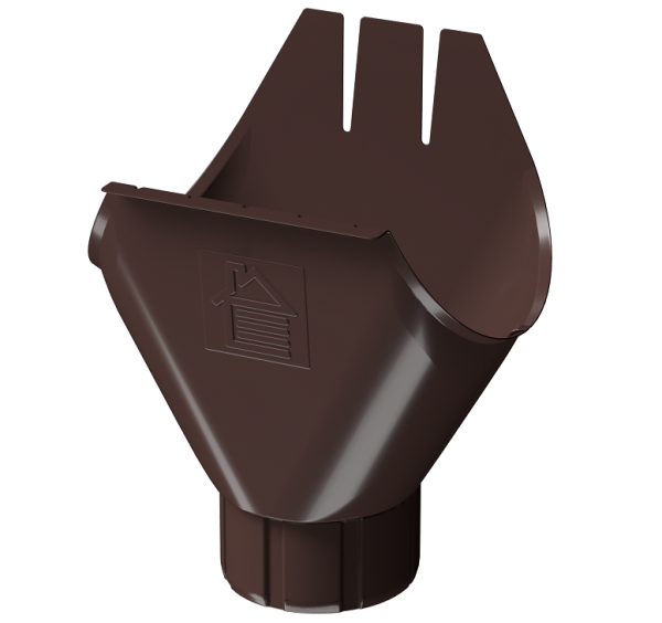 Воронка желоба D125 Döcke STAL PREMIUM Шоколад, (RAL 8019) купить в Ноябрьске