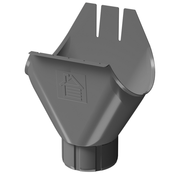 Воронка желоба D125 Döcke STAL PREMIUM Графит, (RAL 7024) купить в Ноябрьске