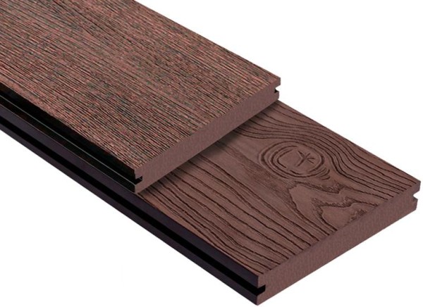 Террасная доска ДПК Outdoor 3D полнотелая STORM/OCEAN BROWN коричневая микс купить в Ноябрьске