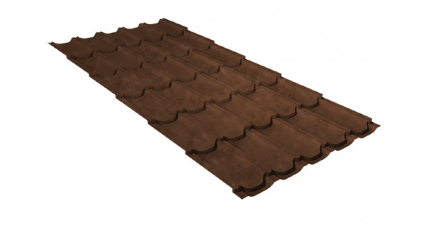 Металлочерепица квинта плюс GL 0,5 Safari Twincolor Brown купить в Ноябрьске