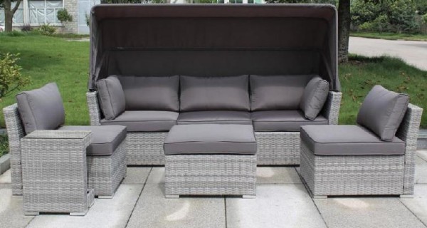 Диван-Трансформер AFINA плетеный из иск. ротанга AFM-320G Grey купить в Ноябрьске