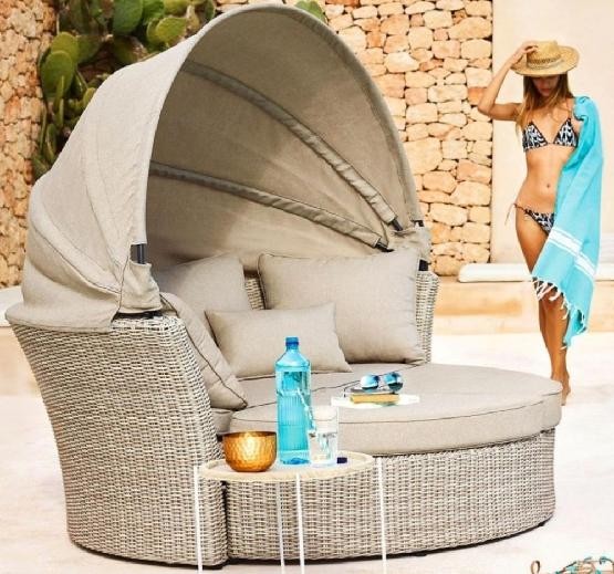 Диван-Трансформер AFINA плетеный из иск. ротанга AFM-325 Beige купить в Ноябрьске
