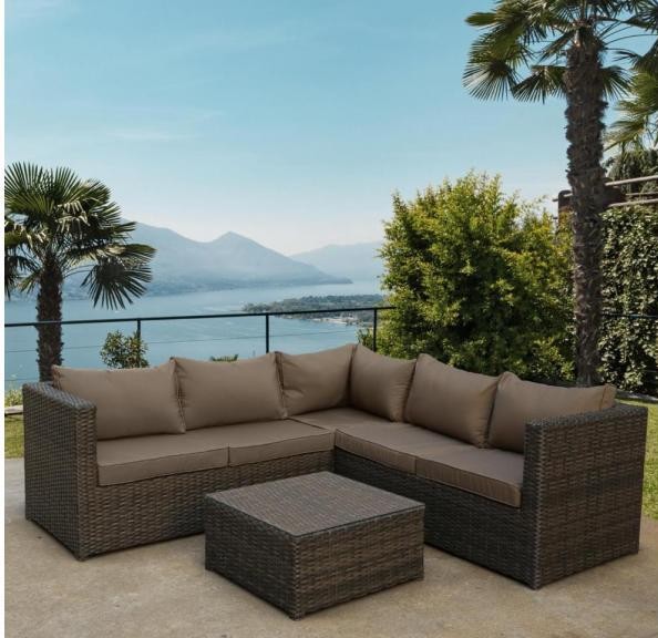 Комплект мебели AFINA плетеной из иск. ротанга YR825A Brown/Beige купить в Ноябрьске
