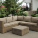 Комплект мебели AFINA плетеной из иск. ротанга YR825B Beige купить в Ноябрьске