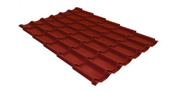 Металлочерепица классик 0,5 Satin RAL 3009 оксидно-красный купить в Ноябрьске