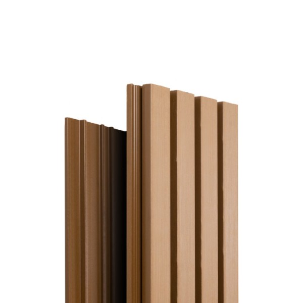 Фасадная доска Ecodecking Техно реечная 200х26х3000 Бронза купить в Ноябрьске