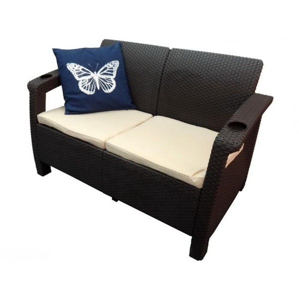 Двухместный диван Yalta Sofa Seаt венге купить в Ноябрьске