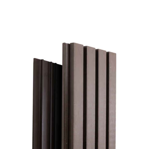 Фасадная доска Ecodecking Техно реечная 200х26х3000 Венге купить в Ноябрьске