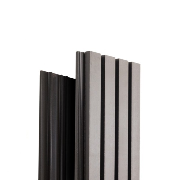 Фасадная доска Ecodecking Техно реечная 200х26х3000 Серый купить в Ноябрьске