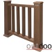 Ограждение из ДПК Outdoor Классик 3D STORM коричневый микс купить в Ноябрьске