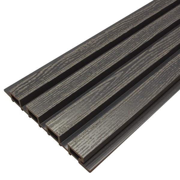 Фасадная доска из ДПК Faynag Wood Рейка Мокрый Асфальт купить в Ноябрьске