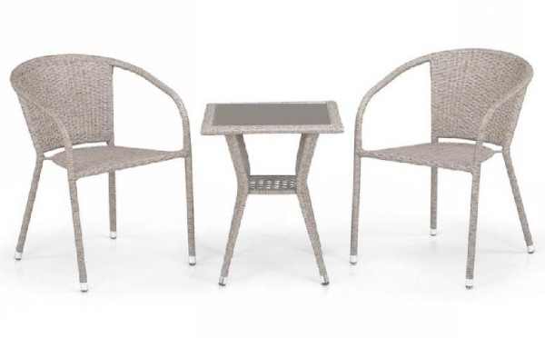 Комплект плетеной мебели AFINA из иск. ротанга T25C/Y137C-W85 Latte 2Pcs купить в Ноябрьске