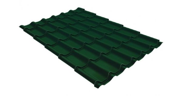 Металлочерепица классик 0,5 Satin RAL 6005 зеленый мох купить в Ноябрьске