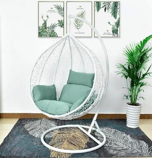Кресло Подвесное из искусственного ротанга AFM-168A-XL White/Green купить в Ноябрьске