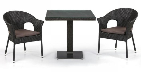 Комплект плетеной мебели AFINA из иск. ротанга T605SWT/Y79A-W53 Brown 2Pcs купить в Ноябрьске