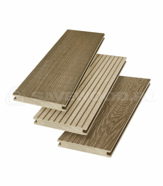 Террасная доска SW Fraxinus (R) полнотелая «SaveWood» Тик купить в Ноябрьске