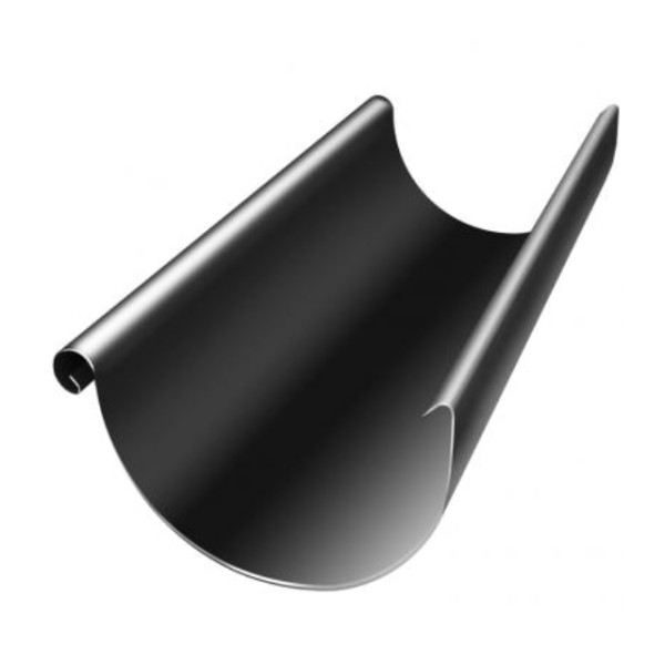 Водосток Grand Line 125x90 – Желоб 3м RAL 9005 купить в Ноябрьске