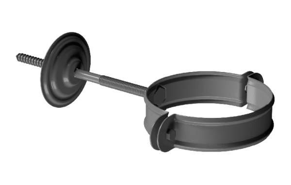 Хомут трубы D90 Döcke STAL PREMIUM Графит, (RAL 7024) купить в Ноябрьске