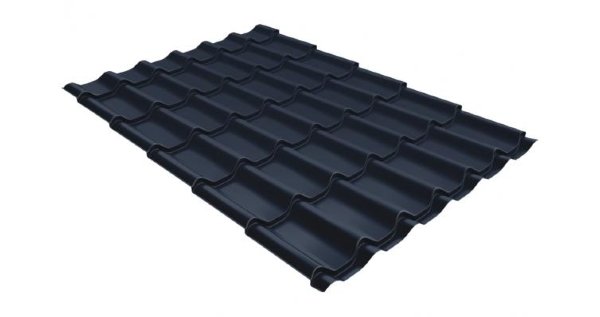 Металлочерепица классик 0,5 Satin RAL 7024 мокрый асфальт купить в Ноябрьске