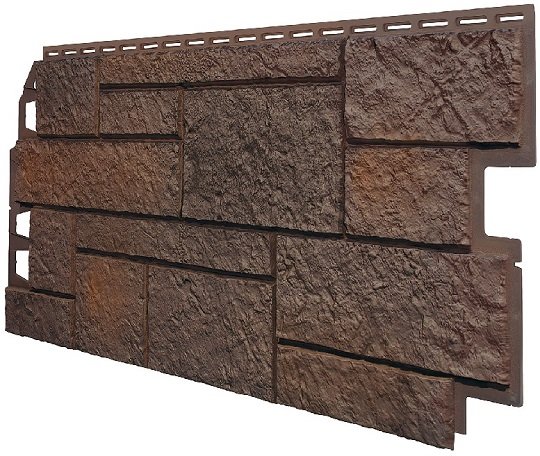 Фасадная панель VOX Sandstone (Сандстоун) темно коричневый купить в Ноябрьске