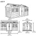 Сарай пластиковый LifeTime 15x8 DD купить в Ноябрьске