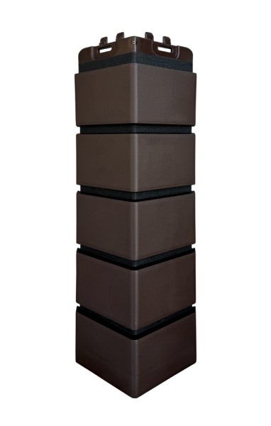 Угол Grand Line клинкерный кирпич ПРЕМИУМ Шоколадный (шов RAL 9005) купить в Ноябрьске