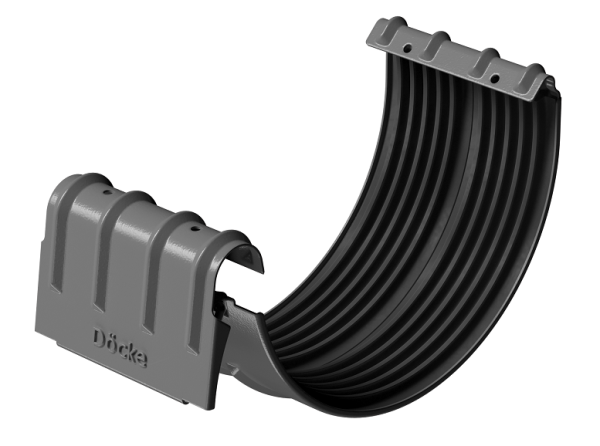 Соединитель желобов D125 Döcke STAL PREMIUM Графит, (RAL 7024) купить в Ноябрьске