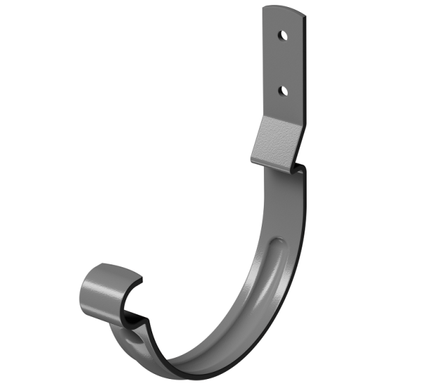 Карнизный крюк короткий (гнутый) D125 Döcke STAL PREMIUM Графит, (RAL 7024) купить в Ноябрьске