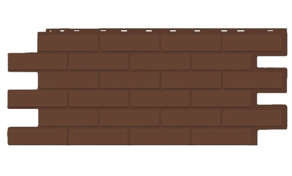 Фасадная панель T-Siding Кирпич Модерн Эко Браун купить в Ноябрьске