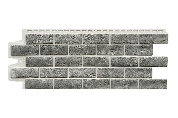 Фасадная панель Grand Line Состаренный кирпич Элит гранит, ШОВ белый купить в Ноябрьске