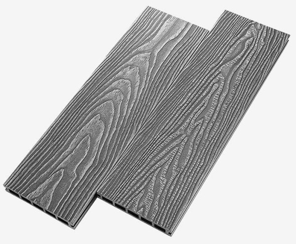 Террасная доска из ДПК RusDecking Unodeck Vintage - Серый купить в Ноябрьске