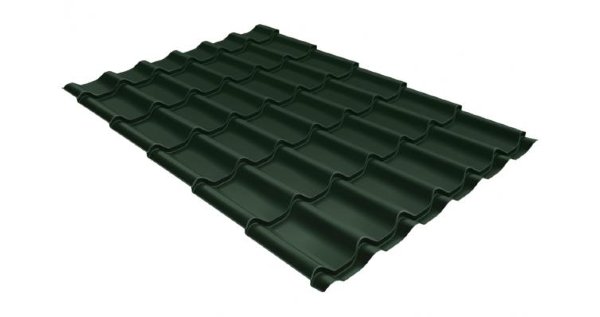 Металлочерепица классик 0,5 Satin RR 11 темно-зеленый купить в Ноябрьске